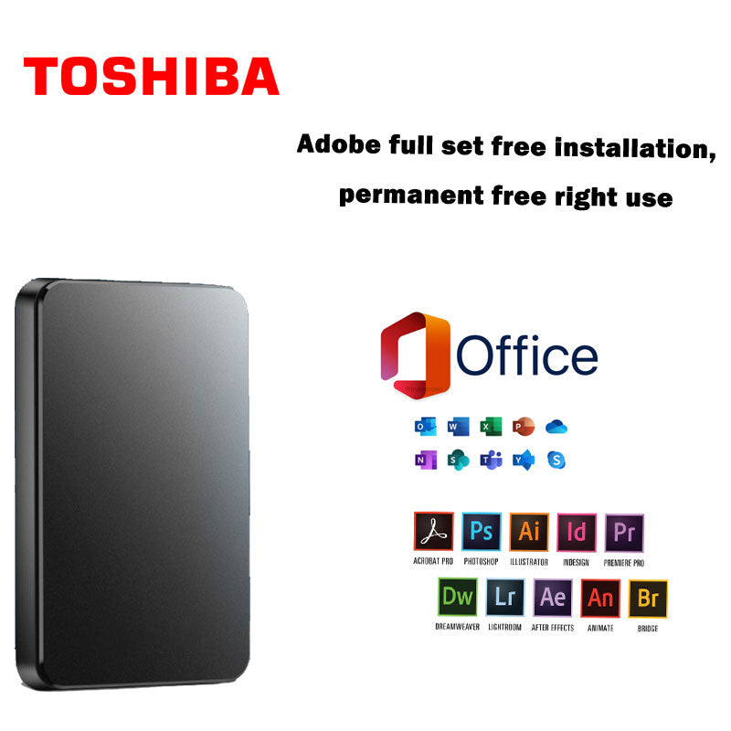 【Ultima zi de reducere de 50%】Hard disk portabil de 20 TB + Office original gratuit + Adobe