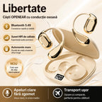 🔋Căști Bluetooth wireless cu design open-ear, cârlig pentru ureche și conducție osoasă🎙️🎧