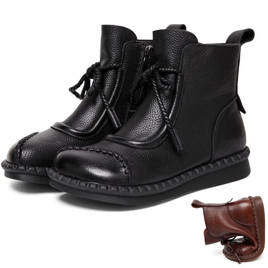 【35-40】👢2026 Cizme de damă în stil retro din piele moale de toamnă devreme