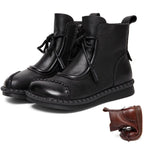 【35-40】👢2026 Cizme de damă în stil retro din piele moale de toamnă devreme
