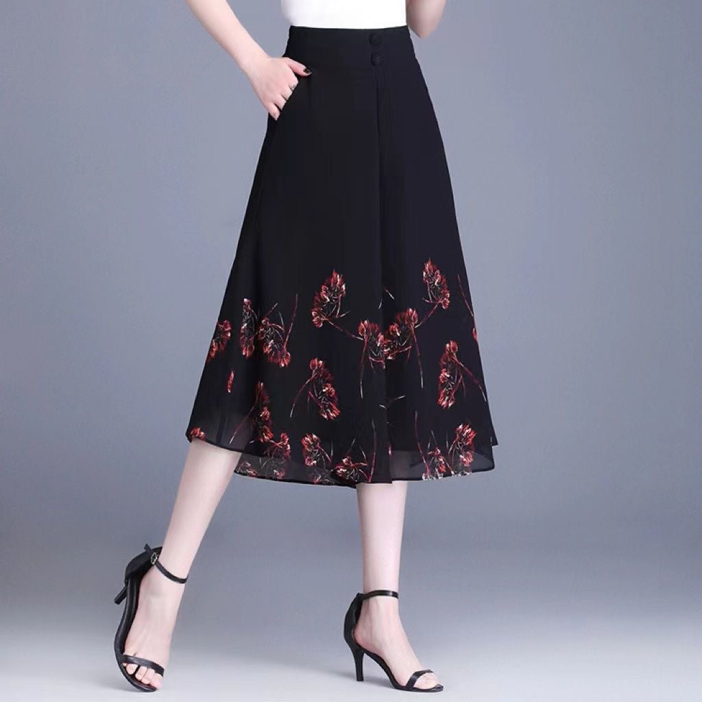 💃🔥2026 pantaloni pantaloni de vară noi de damă, din șifon subțire, tăiați casual, cu talie înaltă (40kg-90kg)