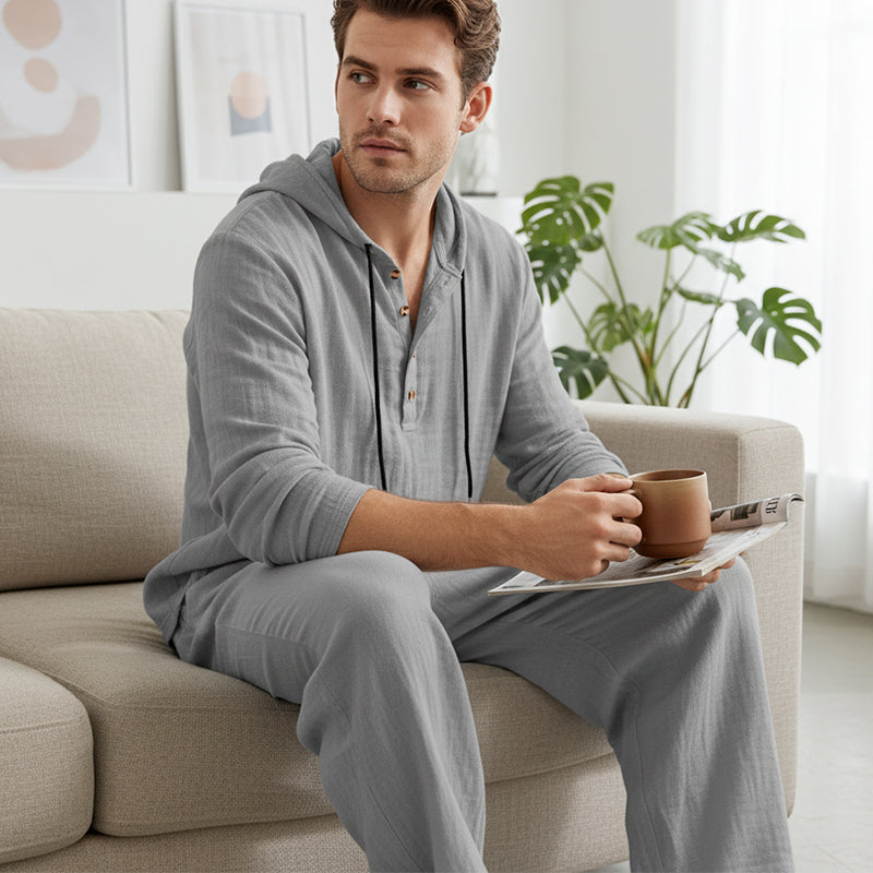 📢🔥 2026 Noul costum casual pentru bărbați, bluză + pantaloni ✅ Plată la livrare
