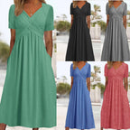 👗👗🔥【Reducere de 50% · Plată la livrare】👗【S-3XL】Rochii casual simple, modă, unicolor