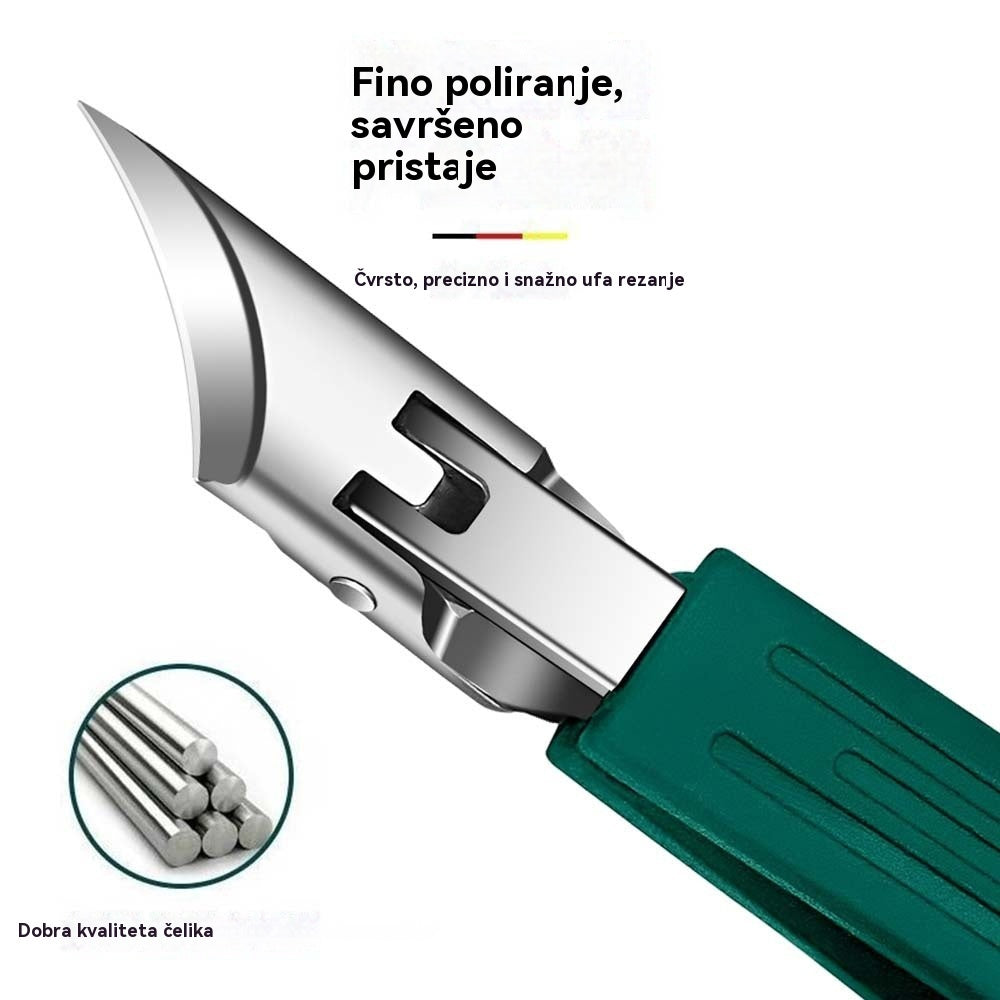 🔥Ofertă – Reduceri de până la 50%!🔥【Set de 3】Foarfece de unghii antialunecare, rezistente la stropire, cu lamă înclinată la 25°, sigure și practice