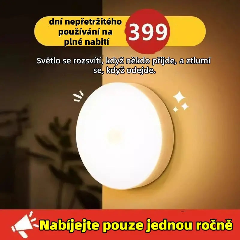 🏡💡【Cumpărați 1, primiți 1 gratis】Lampă LED inteligentă, cu senzor de mișcare, ușor de încărcat și practică