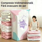 🧳【Set de 5 Bucăți】💨 Saci Mari de Vid pentru Compresie: Fără Pompă de Aer, Design Anti-scurgeri, Ideali pentru Economisirea Spațiului din Bagaje și Locuință ✈️