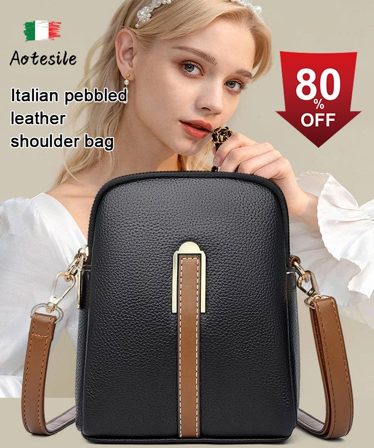 Geantă de Telefon din Piele Naturală 100%: Poșetă Premium Compactă de Umăr, Textură Moale și Elegantă