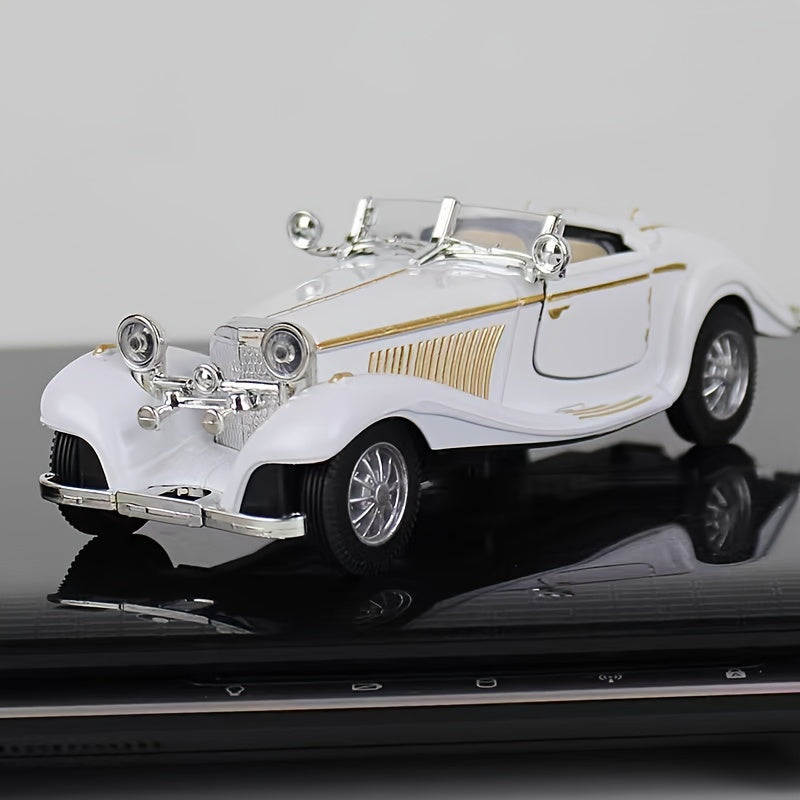【Preț minim pentru timp limitat】1:28 Alloy Classic Car Vintage 500K Model de mașină
