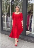 👗2026 Nouă rochie de damă largi din dantelă mărime mare