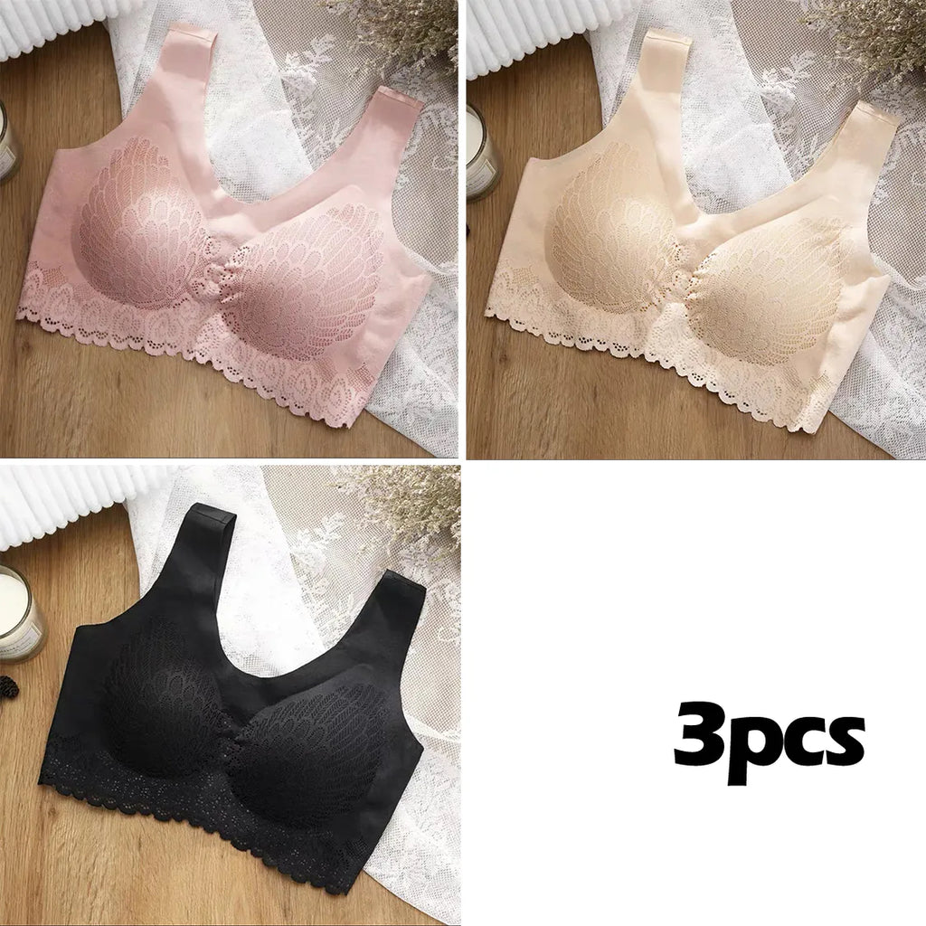 👙🔥(49% zľava)👙【3balenie】ľadová hodvábna bezšvová čipka bez drôtu