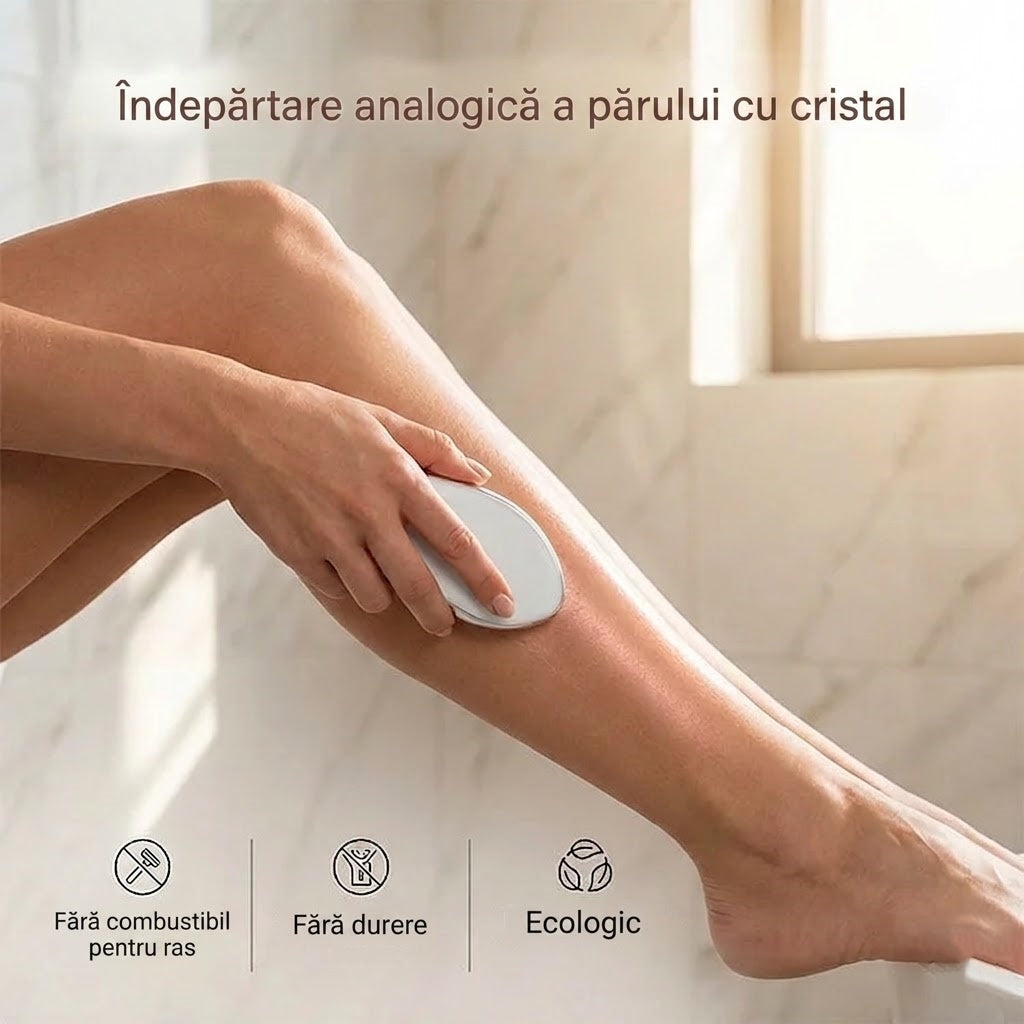 Cumperi 1 și primești încă 1 gratis — depilator din sticlă nanocristalină, instrument pentru îndepărtarea părului și exfolierea celulelor moarte ale pielii.