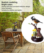 🦜🐦Simulare controlată vocal, ornamente creative drăguțe cu păsări controlate vocal, ornamente decorative pentru biroul camerei