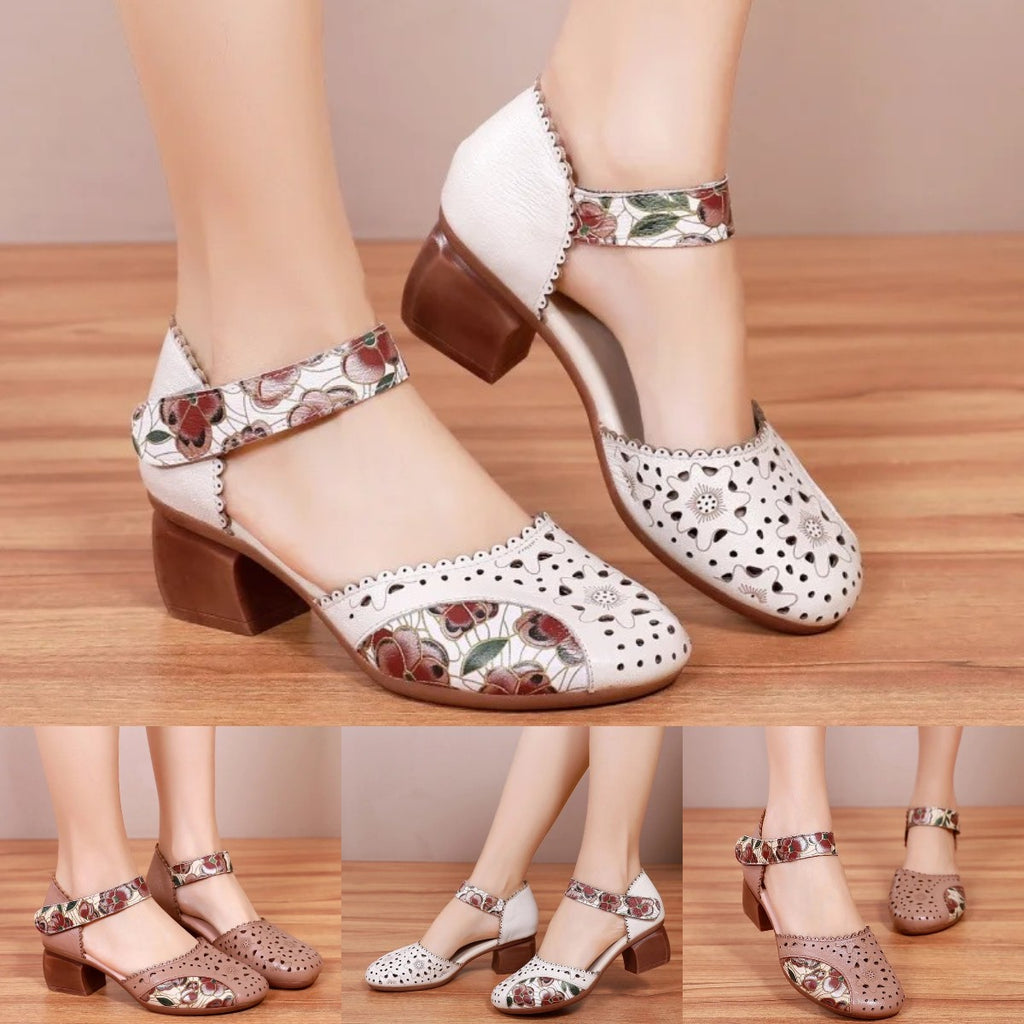 💌【35-40】🤩 Sandale moi noi pentru femei, încălțăminte casual imprimată