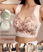 【3/6 buc】Sutien M-4XL de mărime mare cu dantelă, fără inel de oțel, spate frumos luxos, sutien sexy respirabil fără sudură【40~100kg】