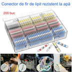 🔥🔥【100/200 bucăți】 Manșon de etanșare multifuncțional pentru repararea ruperii sârmei, kit conector de sudură termocontractabil conector de sârmă