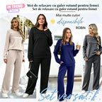 🔥Ultima zi - reducere 50% 💖【S-5XL】Set sport casual la modă pentru femei, tricou cu mânecă lungă din bumbac de înaltă calitate + pantaloni - E ✅️Ramburs la livrare