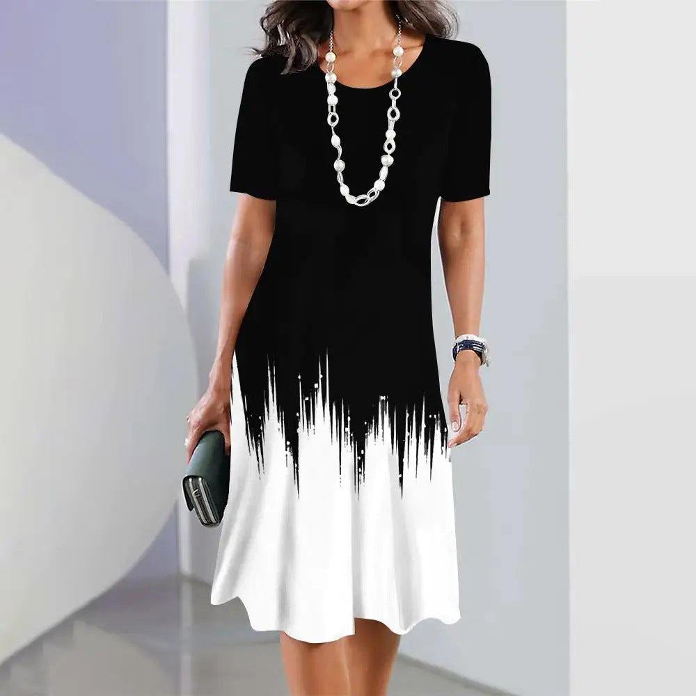 🔥🔥【S-5XL】Rochie retro elegantă cu gât rotund