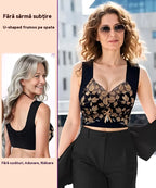 【3/6 buc】Sutien M-4XL de mărime mare cu dantelă, fără inel de oțel, spate frumos luxos, sutien sexy respirabil fără sudură【40~100kg】