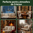 Reducere de Crăciun 49% 🎄 Fețe de pernă cu tematică de Crăciun【Set de 4 bucăți】
