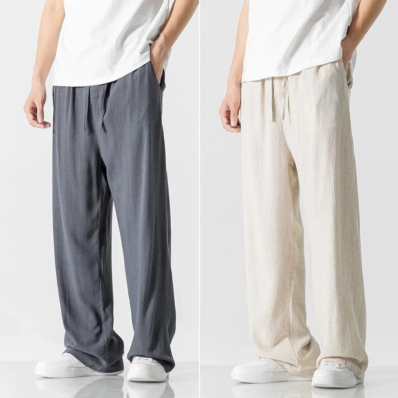 🔥【cumperi 1 primești 1 gratis】pantaloni casual confortabili din bumbac și in pentru vară