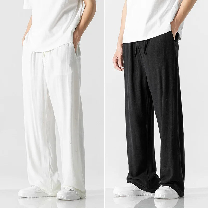 🔥【cumperi 1 primești 1 gratis】pantaloni casual confortabili din bumbac și in pentru vară