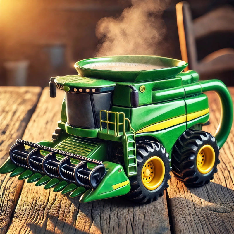 🎉【1+1 gratis · Plată la livrare】🎁Ceașcă de cafea retro în formă de tractor agricol