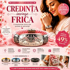 ✝️🌸Brățară Credință Peste Frică - Brățară creștină cu cruce inspirată de Isaia 41:10, speranță, curaj și putere divină