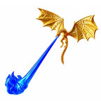 Lumină de Ambianță Dragon Flame Book Nook – Statuetă Decorativă pentru Bibliotecă cu Iluminare LED și Suflu de Flăcări 🐉🔥