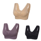 🔥【35kg-110kg】Sutien sport confort pentru somn din dantelă mărime plus (6 bucăți)>Potrivit femeilor peste 35 de ani (recomandat de medic)💕