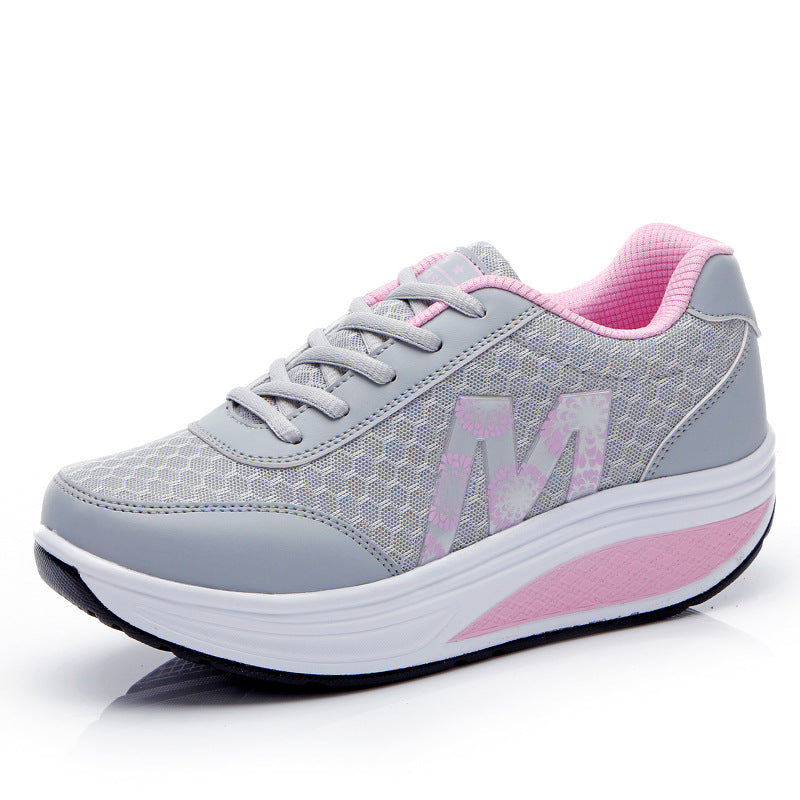 🔥👟【35-43】 2026 pantofi de damă casual cu talpă groasă din plasă de stil nou, confortabili, respirabili și anti-alunecare