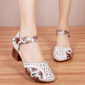 💌【35-40】🤩 Sandale moi noi pentru femei, încălțăminte casual imprimată