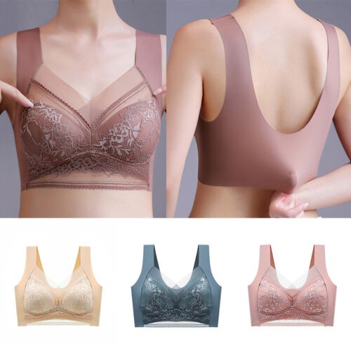 👙✨【Set 4 piese】Sutien damă confortabil, fără cusături, din dantelă elegantă