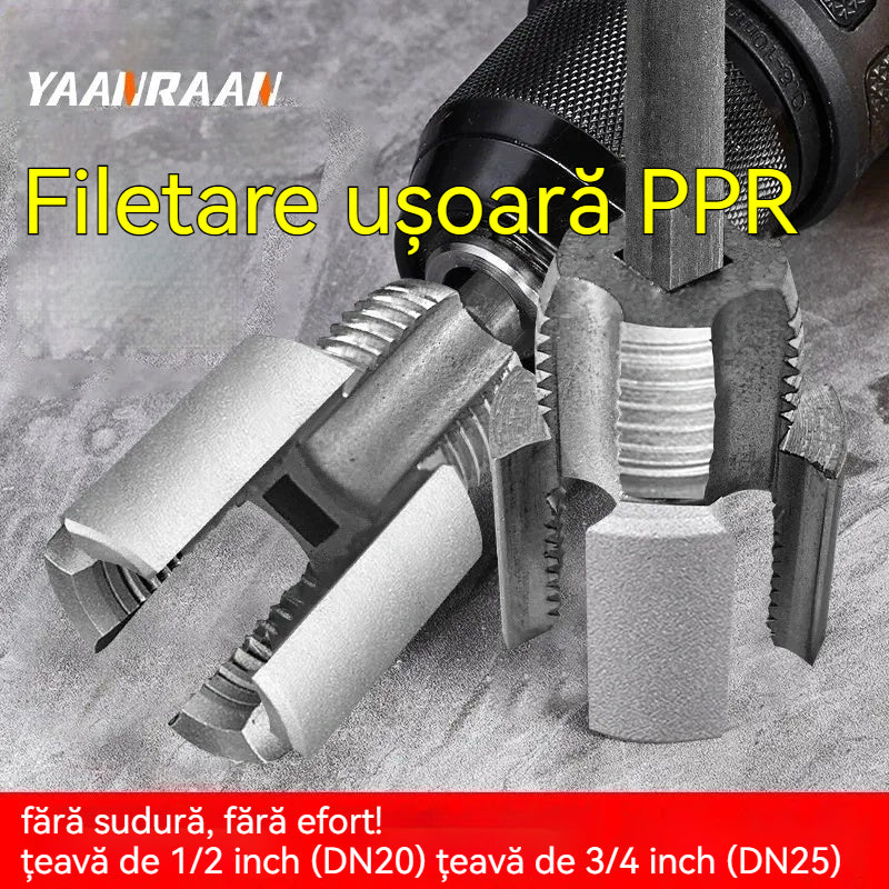 🔩 Filetare ușoară PPR – fără sudură, fără efort! 【Set 1 bucăți – pentru țevi de 1/2” (DN20) și 3/4” (DN25)】