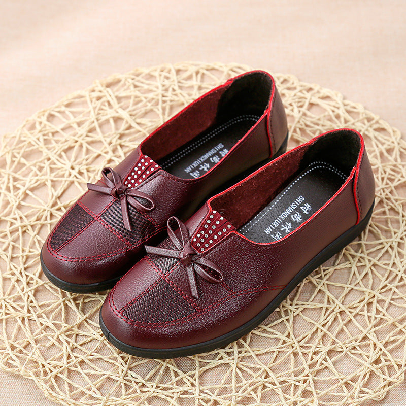 【Cumpărați 1, primiți 1 gratuit】【35-41】Noua modă din piele moale pantofi casual plat Single