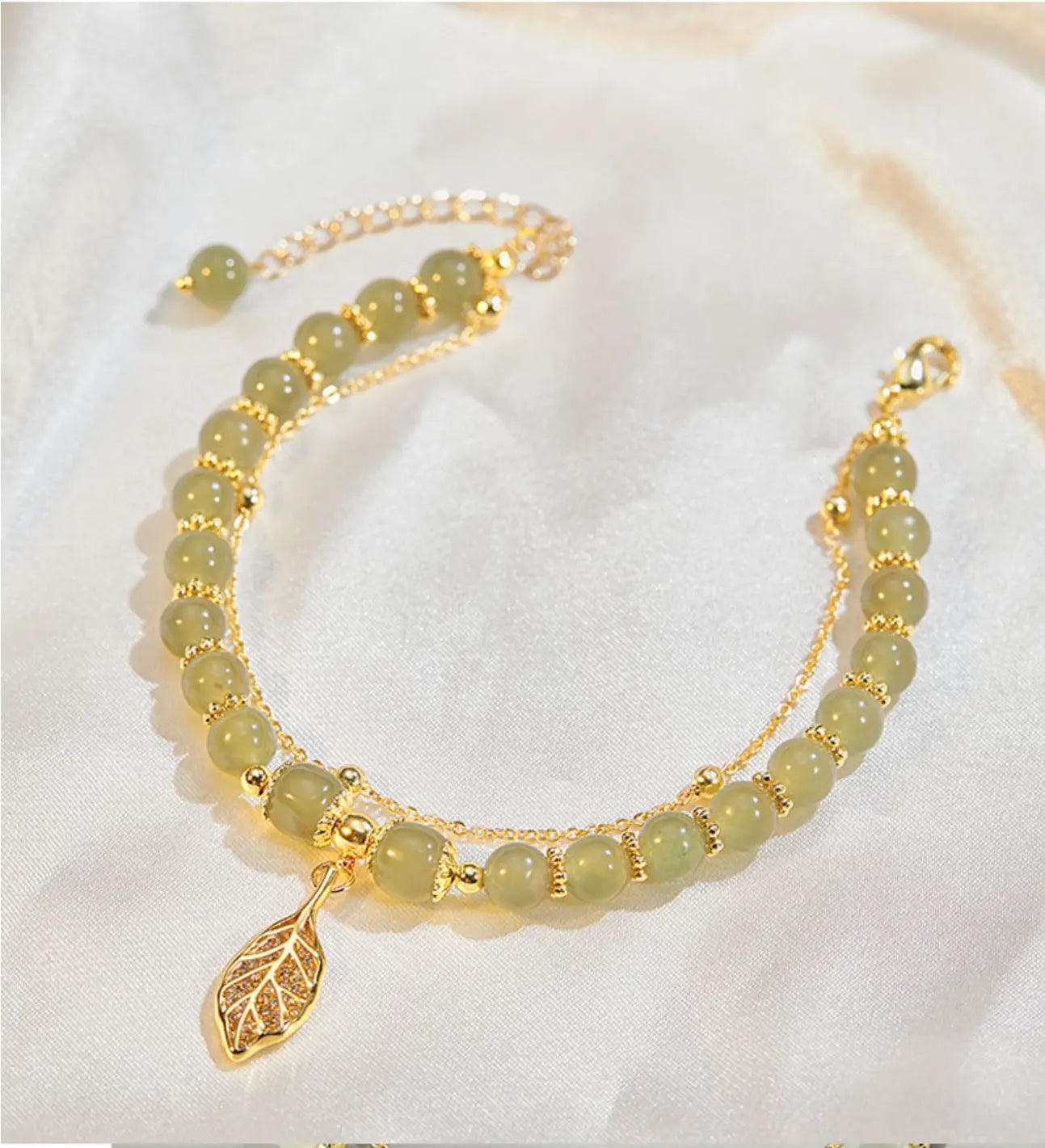 ✨Brățară nouă din aur de 14K din Jad Hetian