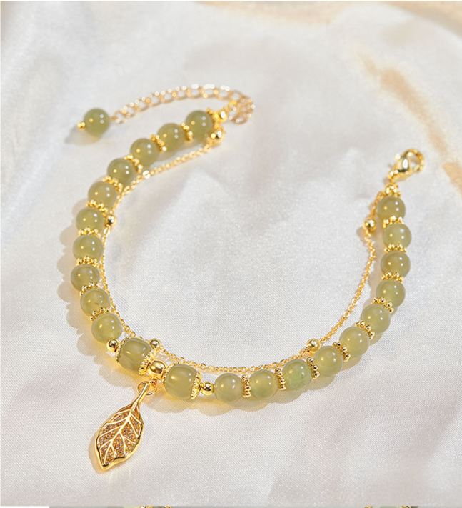 ✨Brățară nouă din aur de 14K din Jad Hetian
