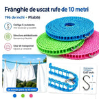 💥【3 bucăți】🔗 Uscător de rufe antiderapant și rezistent la vânt 👕 Evită haosul provocat de vânt la uscarea rufelor 🌬️
