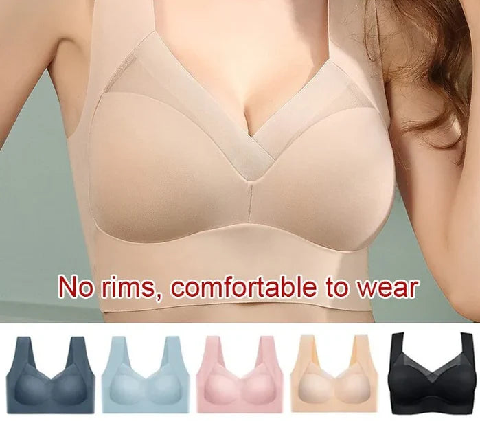 🎁💖【Cumpără 1 și primești 2 gratuit】【L–6XL】Sutien push-up fără cusături – calitate înaltă, sexy și la modă, previne căderea ✨🔥