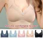 🎁💖【Cumpără 1 și primești 2 gratuit】【L–6XL】Sutien push-up fără cusături – calitate înaltă, sexy și la modă, previne căderea ✨🔥