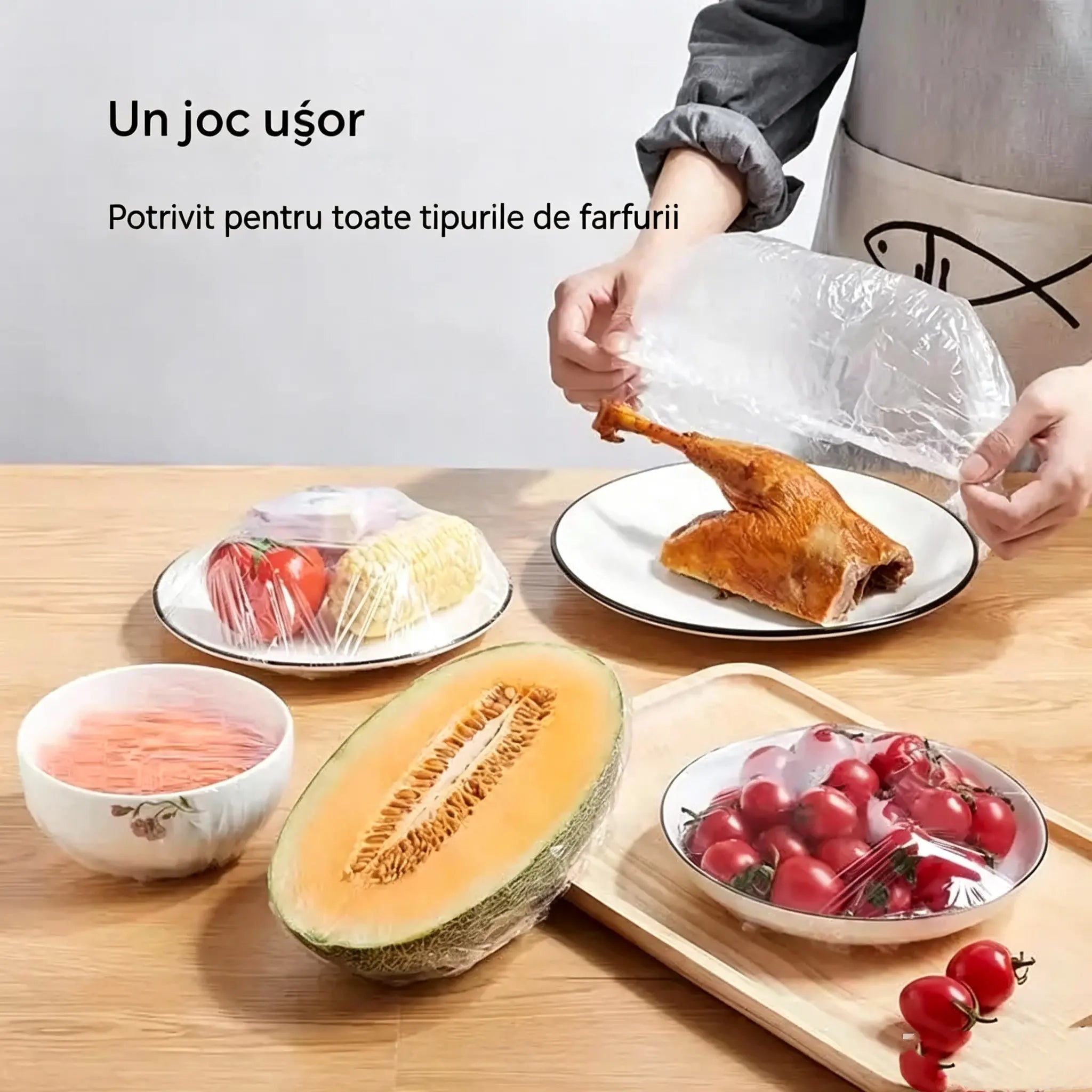 🔥【500 de bucăți per pachet: 124 】【Ofertă specială de ultima zi: reducere de 50%】✨500 de folii din plastic reutilizabile, flexibile și sigure pentru contactul cu alimentele