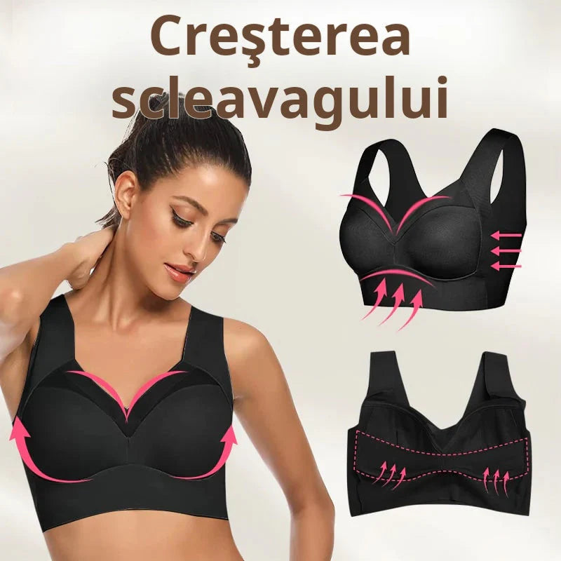 🎁💖【Cumpără 1 și primești 2 gratuit】【L–6XL】Sutien push-up fără cusături – calitate înaltă, sexy și la modă, previne căderea ✨🔥