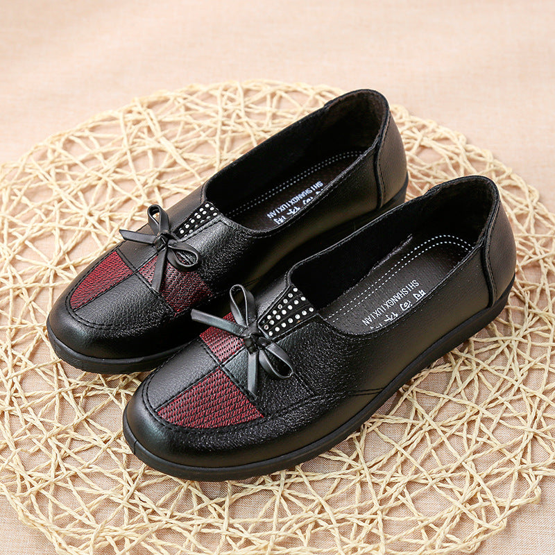 【Cumpărați 1, primiți 1 gratuit】【35-41】Noua modă din piele moale pantofi casual plat Single