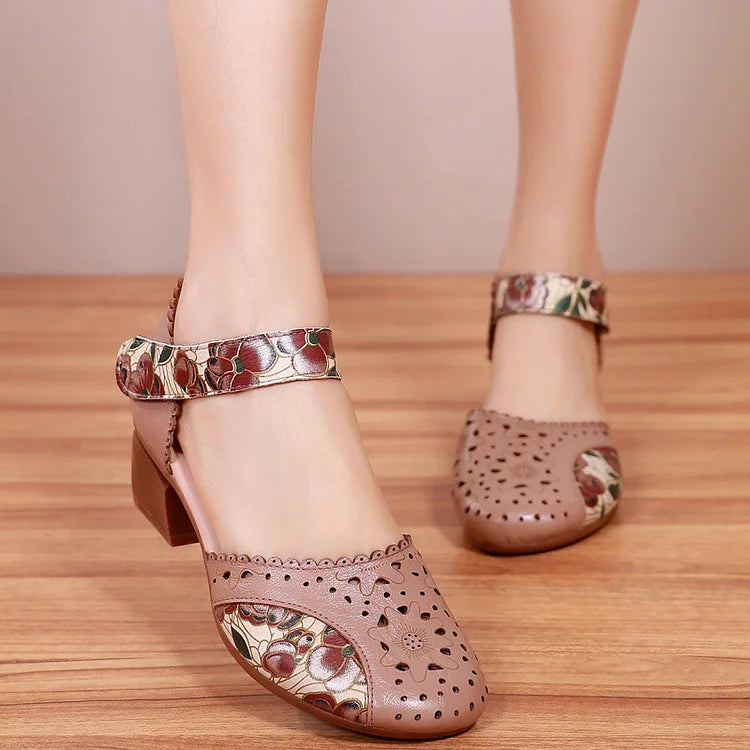 💌【35-40】🤩 Sandale moi noi pentru femei, încălțăminte casual imprimată