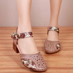 💌【35-40】🤩 Sandale moi noi pentru femei, încălțăminte casual imprimată