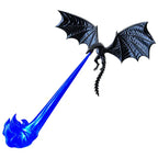 Lumină de Ambianță Dragon Flame Book Nook – Statuetă Decorativă pentru Bibliotecă cu Iluminare LED și Suflu de Flăcări 🐉🔥