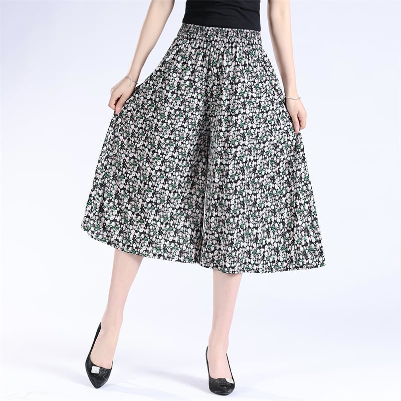 ❤️❤️【M-5XL】2026 Noi pantaloni largi imprimați cu talie înaltă