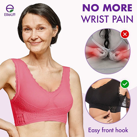 🔥【35kg-110kg】Sutien sport confort pentru somn din dantelă mărime plus (6 bucăți)>Potrivit femeilor peste 35 de ani (recomandat de medic)💕