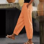 💕Reducere -48%💕【40-120kg】Pantaloni casual damă din bumbac și in ✅️Plată la livrare