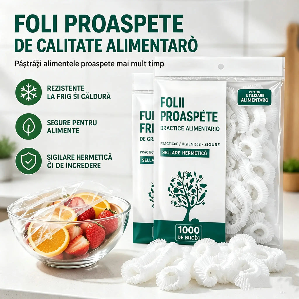 🔥【500 de bucăți per pachet: 124 】【Ofertă specială de ultima zi: reducere de 50%】✨500 de folii din plastic reutilizabile, flexibile și sigure pentru contactul cu alimentele