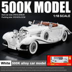 【Preț minim pentru timp limitat】1:28 Alloy Classic Car Vintage 500K Model de mașină